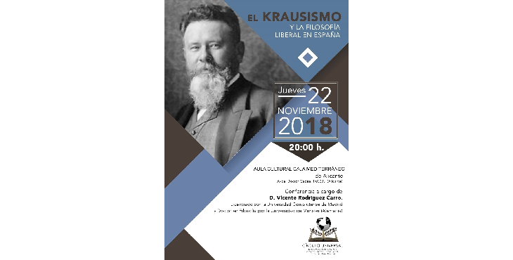 Conferencia en la Fundación CAM El krausismo y la filosofía liberal en España